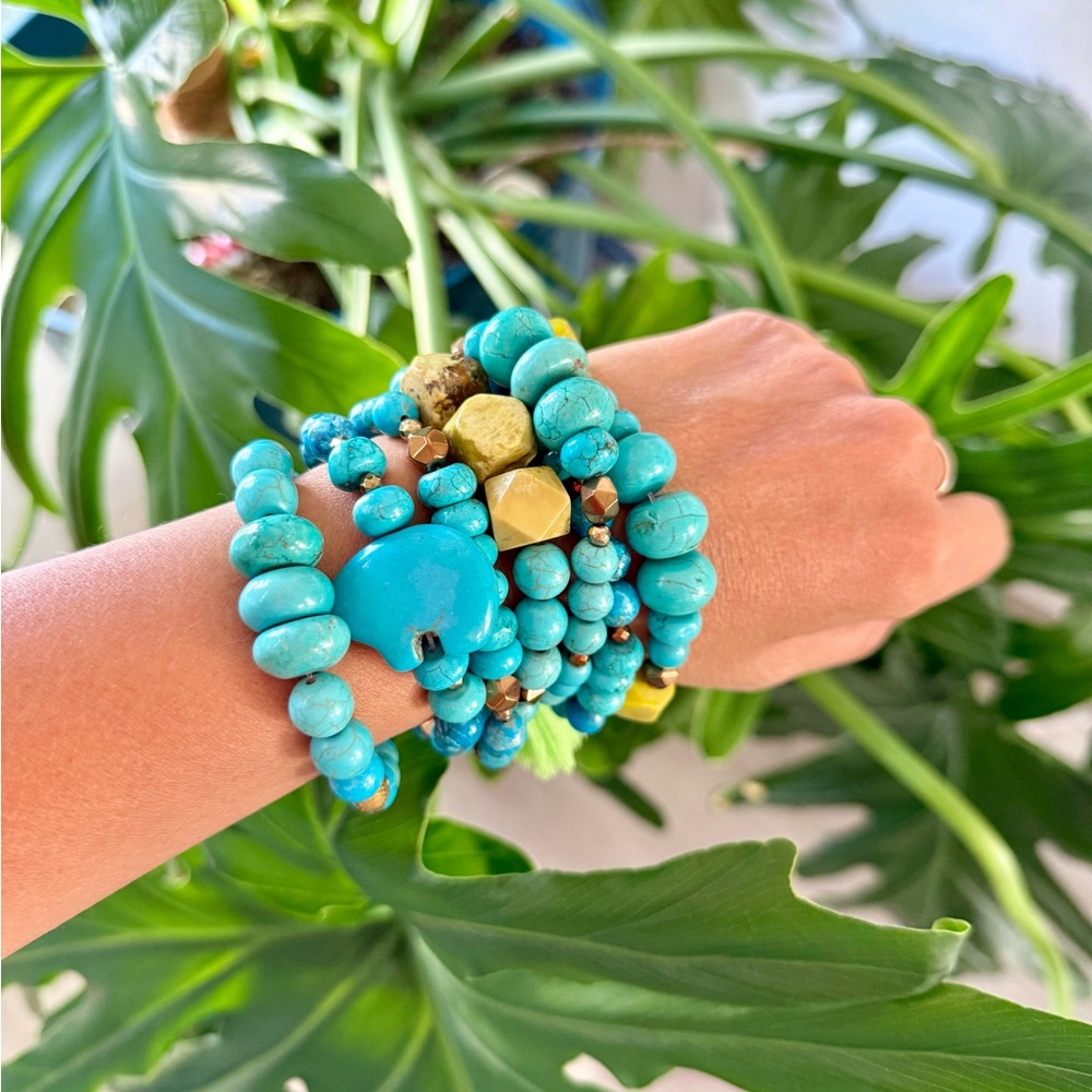Calm & Stability - Howlite & Hematite bracelet (one)